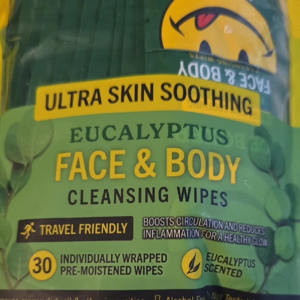 Joe Boxer‎ Eucalyptus Cleansing Wipes - Yellow and Green